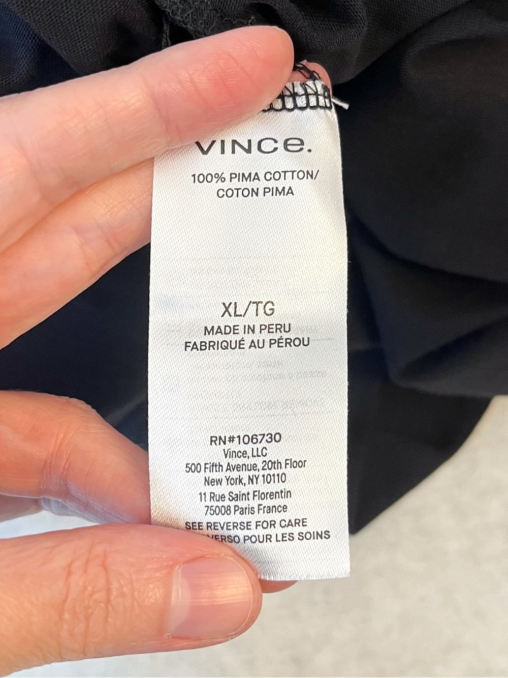 Vince Pima Cotton Maxi Dress Sleeveless Tie Waist Midi Sheer Women Size XL Black - Picture 12 of 16